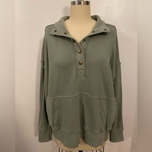 Aerie Henley Pullover Sweatshirt